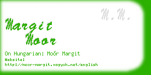 margit moor business card